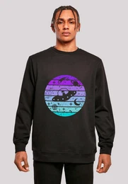 Sweatshirt Retro Alien Weltraum Sonnenuntergang Premium Qualitt