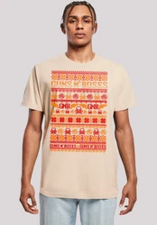 F4NT4STIC T-Shirt Guns And Roses Beige/Khaki