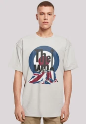 F4NT4STIC T-Shirt The Who Flag Blanket Grau/Hellgrau/Khaki