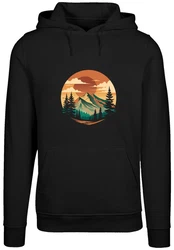 F4NT4STIC Kapuzenpullover Sonnenuntergang Berglandschaft 