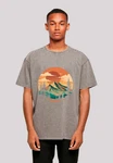F4NT4STIC T-Shirt Sonnenuntergang Berglandschaft Orange/Beige/Braun/Rot/Hellgrau/Gelb