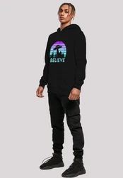 F4NT4STIC Kapuzenpullover I BELIEVE UFO Alien Raumschiff 