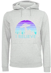 F4NT4STIC Kapuzenpullover I BELIEVE UFO Alien Raumschiff 