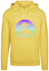 F4NT4STIC Kapuzenpullover I BELIEVE UFO Alien Raumschiff 