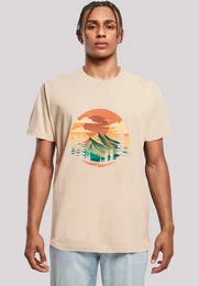 T-Shirt Sonnenuntergang Berglandschaft Premium Qualitt