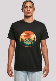 T-Shirt Sonnenuntergang Berglandschaft Premium Qualitt