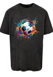 F4NT4STIC T-Shirt Fußball Grafik Premium Qualität Mischfarben/Dunkelgrau/Schwarz