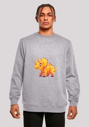 F4NT4STIC Sweatshirt Ser Triceratops Dinosaurier 
