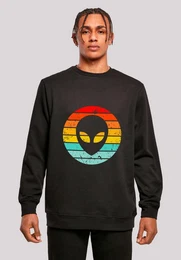 Sweatshirt Alien Retro Sonnenuntergang Premium Qualitt