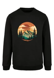 F4NT4STIC Sweatshirt Sonnenuntergang Berglandschaft 