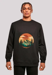 Sweatshirt Sonnenuntergang Berglandschaft Premium Qualitt