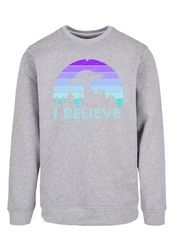 F4NT4STIC Sweatshirt I BELIEVE UFO Alien Raumschiff Retro 