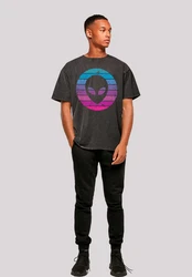 F4NT4STIC T-Shirt Alien Kopf Mischfarben/Rosa/Schwarz/Lila/Braun