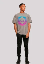 F4NT4STIC T-Shirt Alien Kopf Mischfarben/Rosa/Grau/Creme