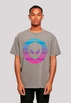 F4NT4STIC T-Shirt Alien Kopf Mischfarben/Rosa/Grau/Creme