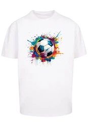 F4NT4STIC T-Shirt Fuball Grafik Weiß/Mischfarben