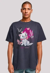 F4NT4STIC T-Shirt Aristocats Marie Meow Schmetterling Weiß/Grau