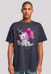 F4NT4STIC T-Shirt Aristocats Marie Meow Schmetterling Weiß/Grau