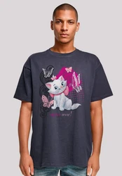 F4NT4STIC T-Shirt Aristocats Marie Meow Schmetterling Weiß/Grau