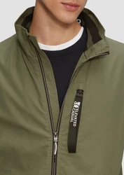 s.Oliver Outdoor-Jacke mit Stehkragen Dunkelgrün/Khaki