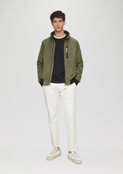 s.Oliver Outdoor-Jacke mit Stehkragen Dunkelgrün/Khaki