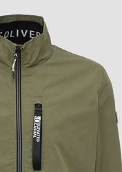 s.Oliver Outdoor-Jacke mit Stehkragen Dunkelgrün/Khaki