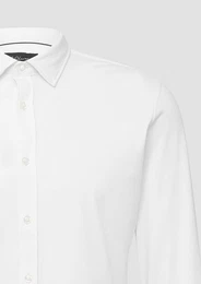 Langarmhemd Tailored Fit: Elastisches Hemd aus Jersey
