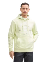 TOM TAILOR Kapuzensweatshirt Hoodie Hellgrün/Grün/Neonfarben
