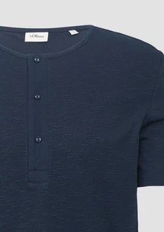 s.Oliver Kurzarmshirt Henley-T-Shirt 