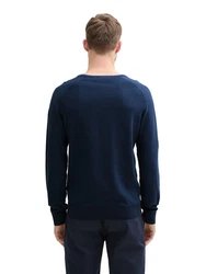 TOM TAILOR Strickpullover Dunkelblau/Blau/Hellblau