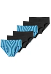 Schiesser Slip 6er Pack 95/5 Essentials Organic Cotton Türkis/Blau/Dunkelblau