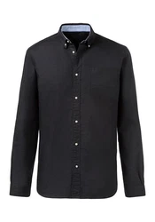 H.I.S Langarmhemd regular-fit Button-down-Kragen Schwarz/Dunkelblau/Hellblau/Blau