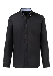 Langarmhemd regular-fit mit Button-down-Kragen, reine Baumwolle