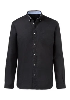H.I.S Langarmhemd regular-fit Button-down-Kragen Schwarz/Dunkelblau/Hellblau/Blau