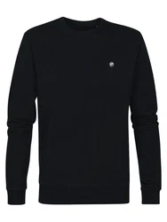 Petrol Industries Sweatshirt mit Logo Dunkelblau/Schwarz