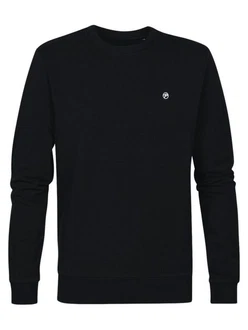 Petrol Industries Sweatshirt mit Logo Dunkelblau/Schwarz