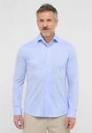 Eterna Langarmhemd SLIM FIT NON IRON Hellblau