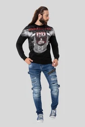 Cipo & Baxx T-Shirt Sweatshirts Print Lila/Grün/Schwarz