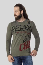 T-Shirt Sweatshirts mit lssigem Print