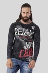 Cipo & Baxx T-Shirt Sweatshirts mit Print Hellblau/Rot/Blau/Schwarz/Creme
