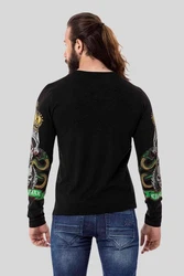 Cipo & Baxx T-Shirt Sweatshirts Front-Print Grün/Blau/Creme/Rot/Braun/Schwarz