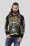 Cipo & Baxx T-Shirt Sweatshirts Front-Print Grün/Blau/Creme/Rot/Braun/Schwarz