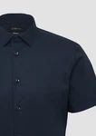 s.Oliver BLACK LABEL Kurzarmhemd Tailored Fit schwarz