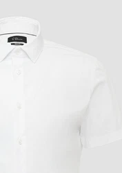 s.Oliver BLACK LABEL Kurzarmhemd Tailored Fit schwarz