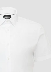 s.Oliver BLACK LABEL Kurzarmhemd Tailored Fit schwarz