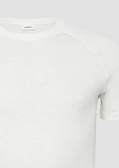 s.Oliver Kurzarmshirt T-Shirt mit Crew Neck und Raglanärmeln
