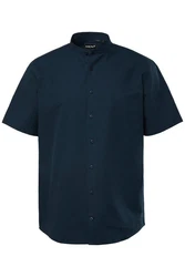 Men Plus Kurzarmhemd Stehkragen Dunkelblau/Blau/Schwarz/Rot