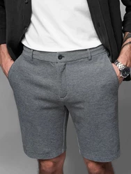 OMBRE Chinoshorts SLIM FIT Dunkelgrau/Grau/Hellgrau
