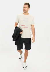 camel active T-Shirt Creme/Khaki/Beige/Braun