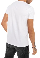 RedBridge T-Shirt mit Print und Brusttasche Schwarz/Creme/Weiß